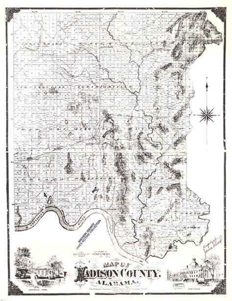 Madison County Alabama Old Map Reprint Ubicaciondepersonas Cdmx