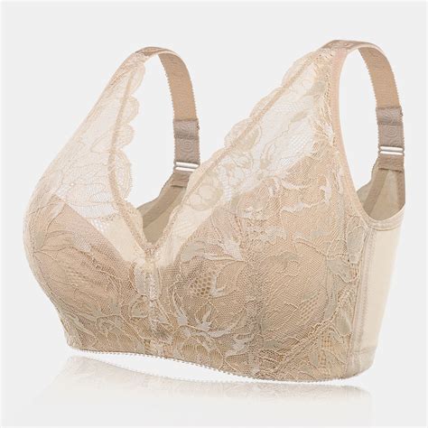 Wireless Lace See Through Full Coverage Cotton Lining Gather Bra