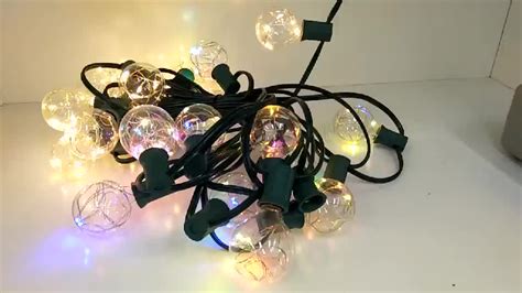 String Lights 100ft G40 Globe String Lights With Bulbs For Indoor