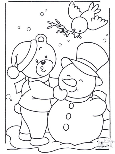 Preschool Winter Coloring Pages Coloring Home