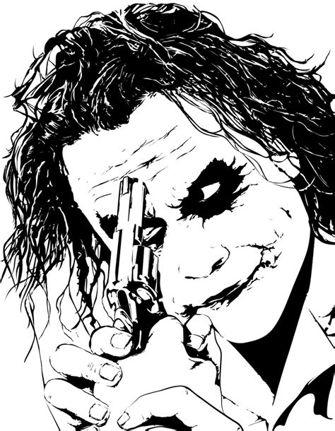 The Joker Lineart By Emartens On Deviantart