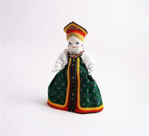 Collectible Russian Porcelain Doll 7 Tall Etsy
