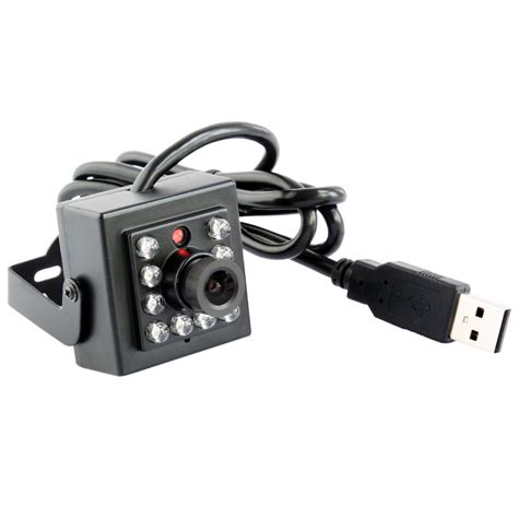 ELP M Pixels HD IR LED Webcam H Audio Min Illumination Lux Camera USB Night Vision With