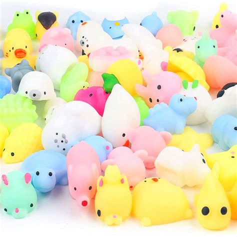 Mochi Squishy Toy 100 Pack Kawaii Squishies Toys Kids Party Favors