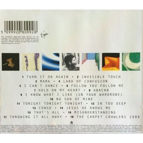Turn It On Again The Hits By Genesis Cd With Techtone11 Ref117657310