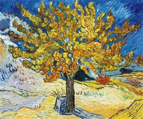 Van Goghs The Mulberry Tree Oil Painting Reproduction At Overstockart