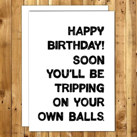 funny birthday card for men card for him rude birthday card