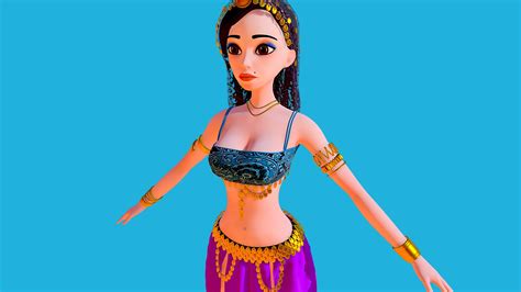 Arabian Dancer Buy Royalty Free 3d Model By Dis Dis [e4ee72f] Sketchfab Store