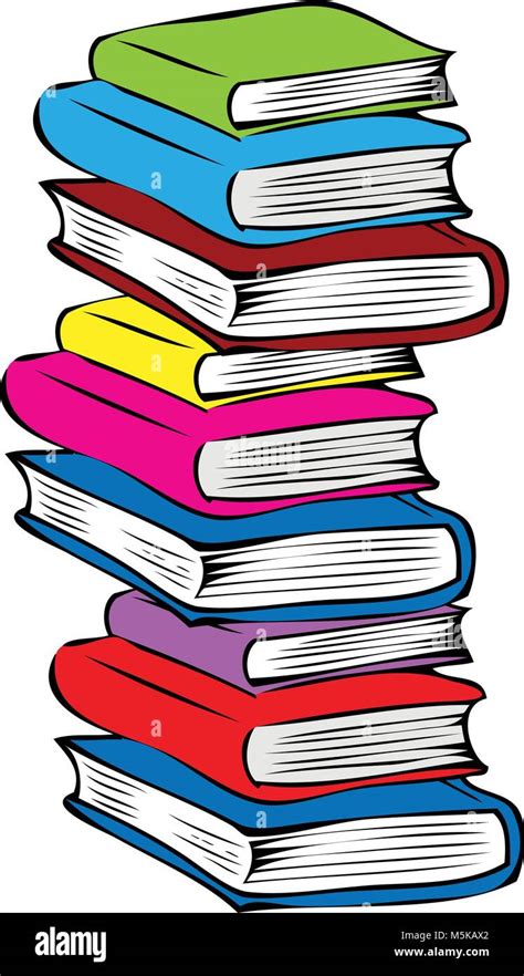 A Pile Of Books Stock Vector Image And Art Alamy