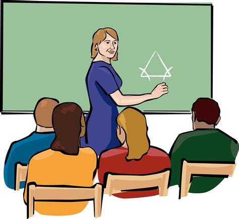 Teacher Teaching A Computer Class Clipart Best