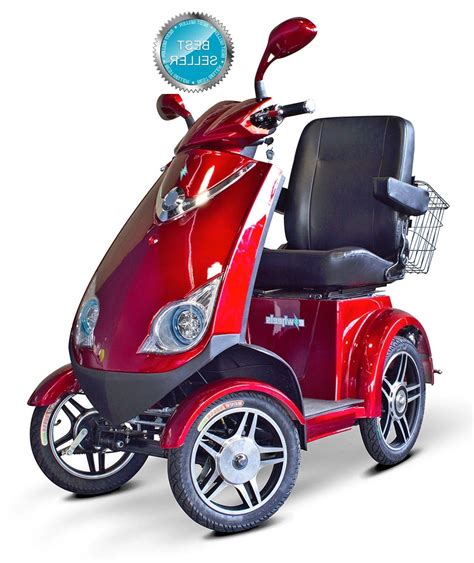 Ewheels Red Ew 72 Fast Hd 4 Wheel Mobility