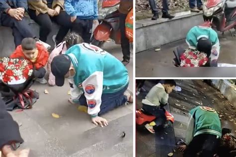 ‘love Doesnt Come From Begging Jilted Chinese Man Spends Night In Rain On His Knees Outside