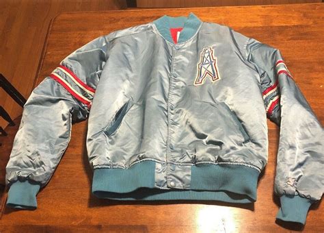 Houston Oilers Oilers Houston Starter Jacket Jacket Nfl Etsy