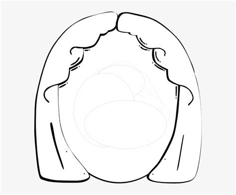 Blank Female Face Diagram