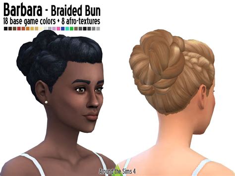 Around The Sims 4 Hair Braided Bun Guys Im So Excited To