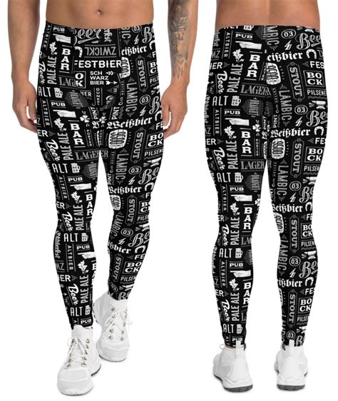 Craft Beer Leggings For Men Sporty Chimp Legging Workout Gear More