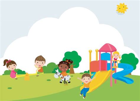 Chinese Kids Playground Illustrations Royalty Free Vector Graphics