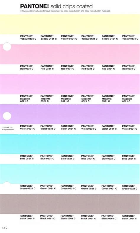 Pantone Pms Solid Chips Vervangingspagina Op Coated Papier 14c