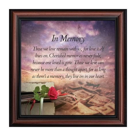 In Memory Of Loved One Memorial Ts Picture Frames Bereavement