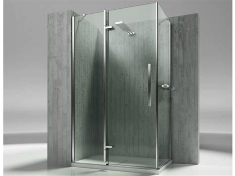 Corner Custom Tempered Glass Shower Cabin TIQUADRO QA QF By VISMARAVETRO Design Paolo Pedrizzetti