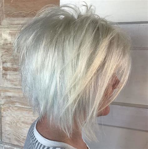 The inverted bob is the ultimate long front, short back hairstyle for women. 60 Trendiest Hairstyles and Haircuts for Women Over 50 in ...