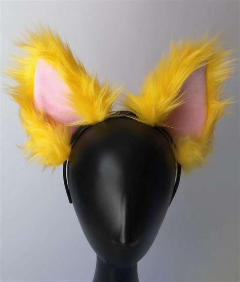 Big Fluffy Neon Ears Handmade Cosplay At Genki Gear