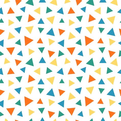 Premium Vector Seamless Pattern With Colorful Triangles