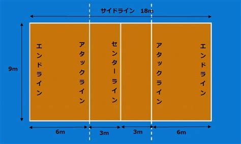 らすべての要因が、コートでのパフォーマンスを向上させる と思われる。 傷害を受けやすい部位 バレーボール選手に最もよく見られる傷害発生部位は肩で ある。肩とローテーターカフの筋群は、肩の安定化という役 バレーボール（6人制）のコートに関する用語を解説!大きさや ...