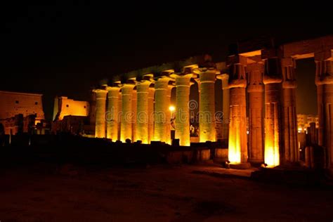 Luxor Temple At Night Stock Photo Image Of Culture History 58384748