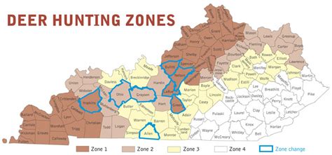 Kentucky Department Of Fish And Wildlife Deer Hunting Zones And Seasons