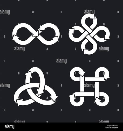 Infinity Symbol Icons Vector Illustration Stock Vector Image And Art Alamy