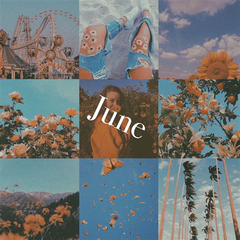 June Name Aesthetic Aesthetic Wallpapers Paper Background Design