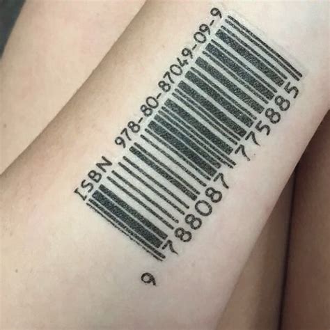 Barcode Tattoo On Neck Meaning Barcode Tattoos Designs Ideas And