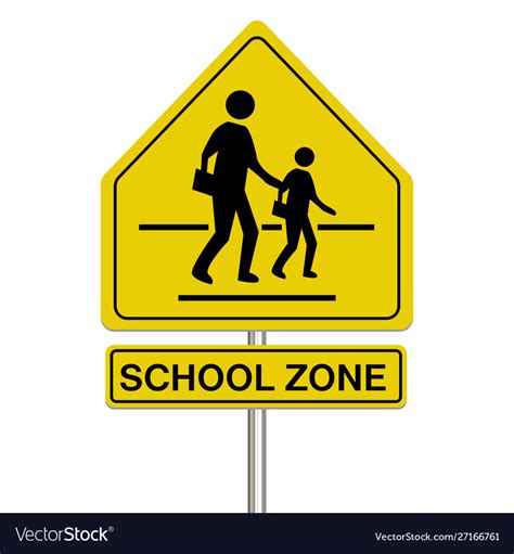 School Pedestrian Sign