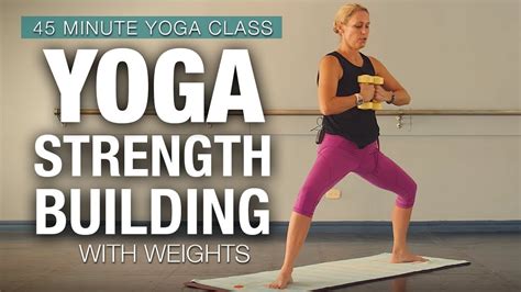 Yoga Strength Building With Weights 45 Min Yoga Class Five Parks