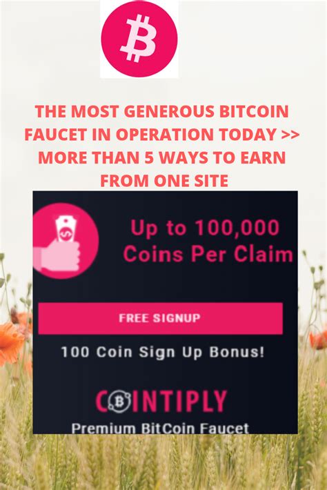 Each bitcoin faucet is, instant paying, secure &,timetested. Join The Most Generous Bitcoin Faucet | Bitcoin faucet, Bitcoin, Free bitcoin mining
