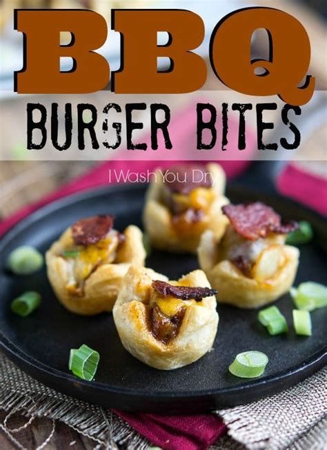Bbq Burger Bites Burger Bites Food Recipes