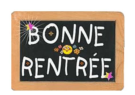 A Sign That Says Bonne Rentree On The Side Of A Wooden Frame