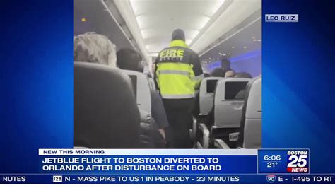 Jetblue Flight To Boston Diverted To Orlando After Disturbance On Board