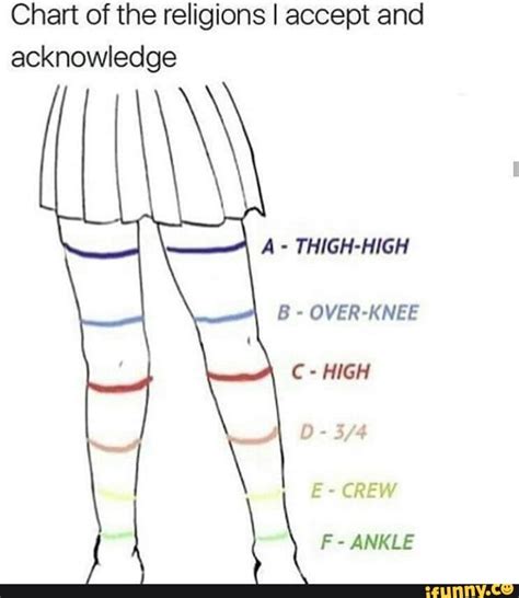 Chart Of The Religions I Accept And Acknowledge Thigh High B Over Knee