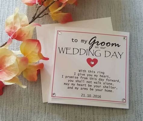 To My Groom On Our Wedding Day Card Husband To Be