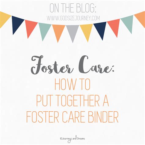 How To Put Together A Foster Care Organization Binder Printable