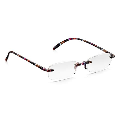 Buy Read Optics Womens Multi Coloured Ultra Flex Rimless Oval Reading Glasses
