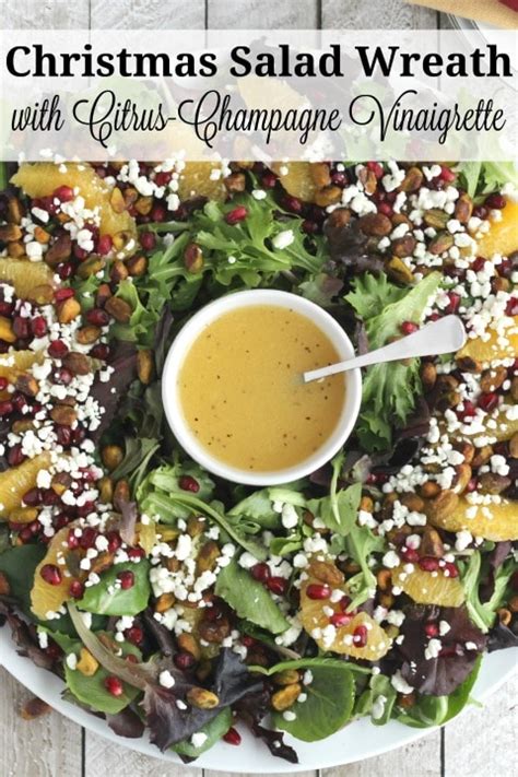 Squash and radicchio salad with pecans this satisfying salad contrasts rich pecans and creamy squash with crisp, crunchy asian pear and hardy radicchio. Christmas Salad with Citrus-Champagne Vinaigrette - Two ...