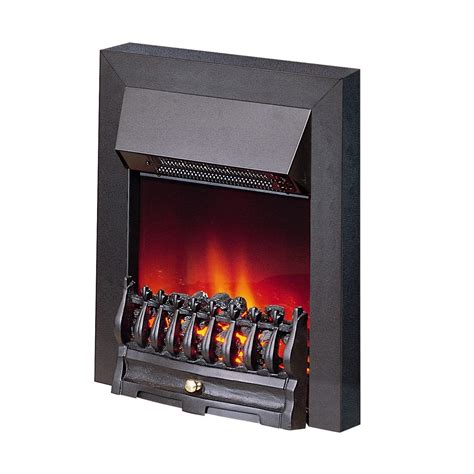 Dimplex Wynford Wyn20bl Electric Fire Heater Black Inset Solid Fret 2