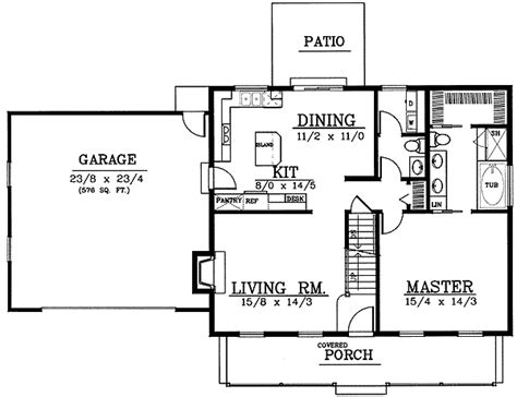 An advantage to this arrangement is. Plan 7575DD: Adorable Cape Cod | House plans, Garage floor ...