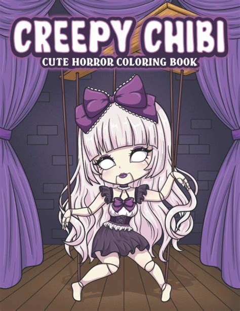 Buy Creepy Chibi Cute Horror Coloring Book Spooky Coloring Pages With