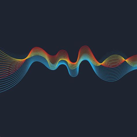 Ilustración de ondas sonoras Vector Premium
