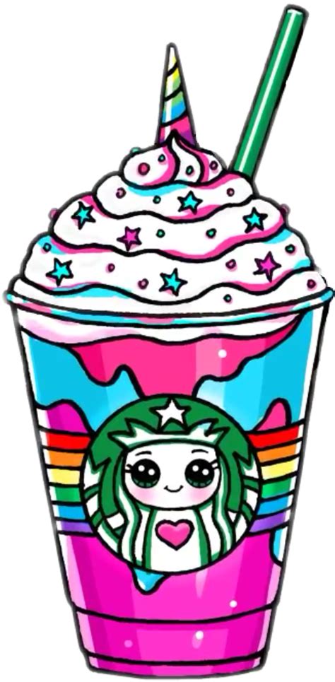 Download Kawaii Cuisine Coffee Frappuccino Japanese Starbucks Unicorn