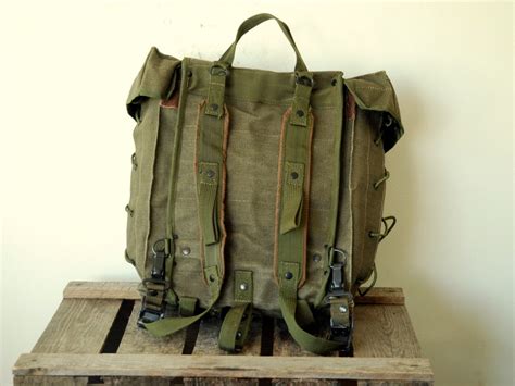 Italian Army Backpack Rucksack Vintage Manbag Italian Etsy